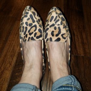 Print shoes loafers